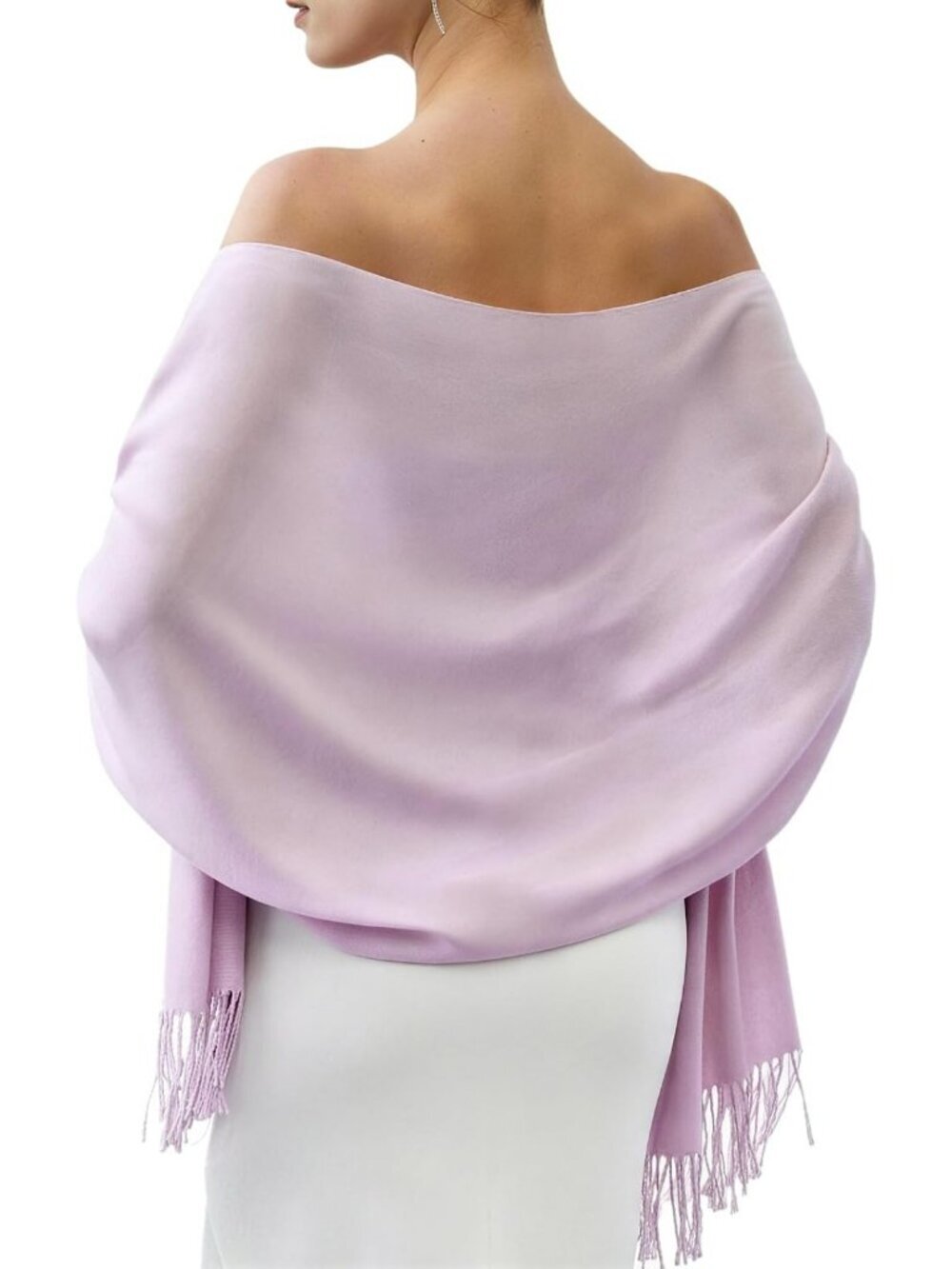 Cozy Cashmere Feel Shawl Wrap Blanket Scarf for Weddings & Special Occasions